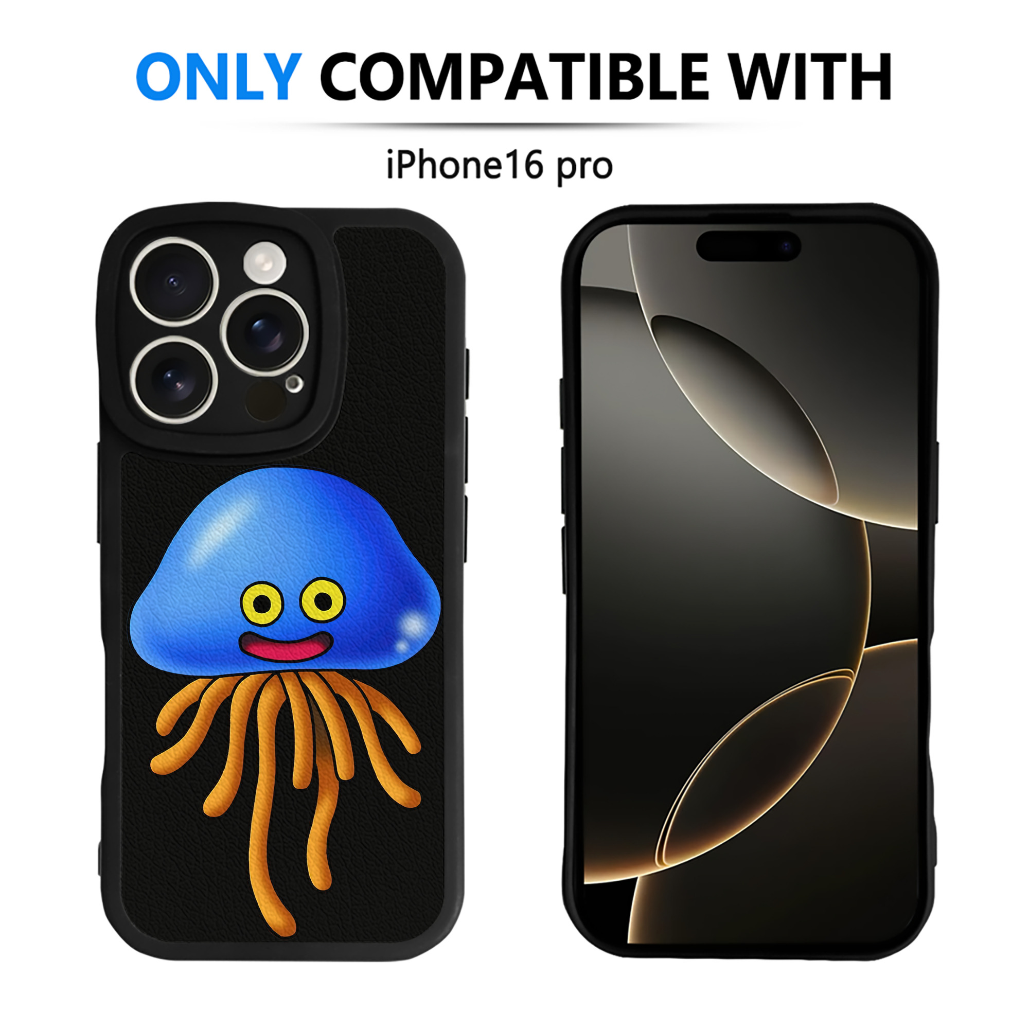 （画像用） ドラゴンクエスト Doragon Kuesuto Dragon Quest 【iPhone 16シリーズ対応】シリコンスマホケース（レザー調） 材質：シリコン